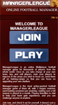 Mobile Screenshot of fotballen.managerleague.com