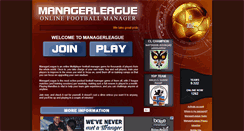 Desktop Screenshot of myteam.managerleague.com