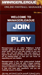 Mobile Screenshot of klubbnytt.managerleague.com