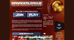 Desktop Screenshot of managerleague.com
