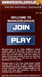 Mobile Screenshot of managerleague.com