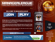 Tablet Screenshot of managerleague.com