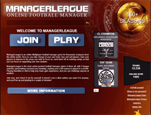 Tablet Screenshot of free.managerleague.com