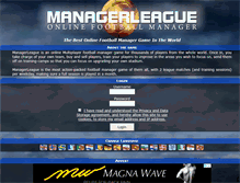 Tablet Screenshot of mob.managerleague.com